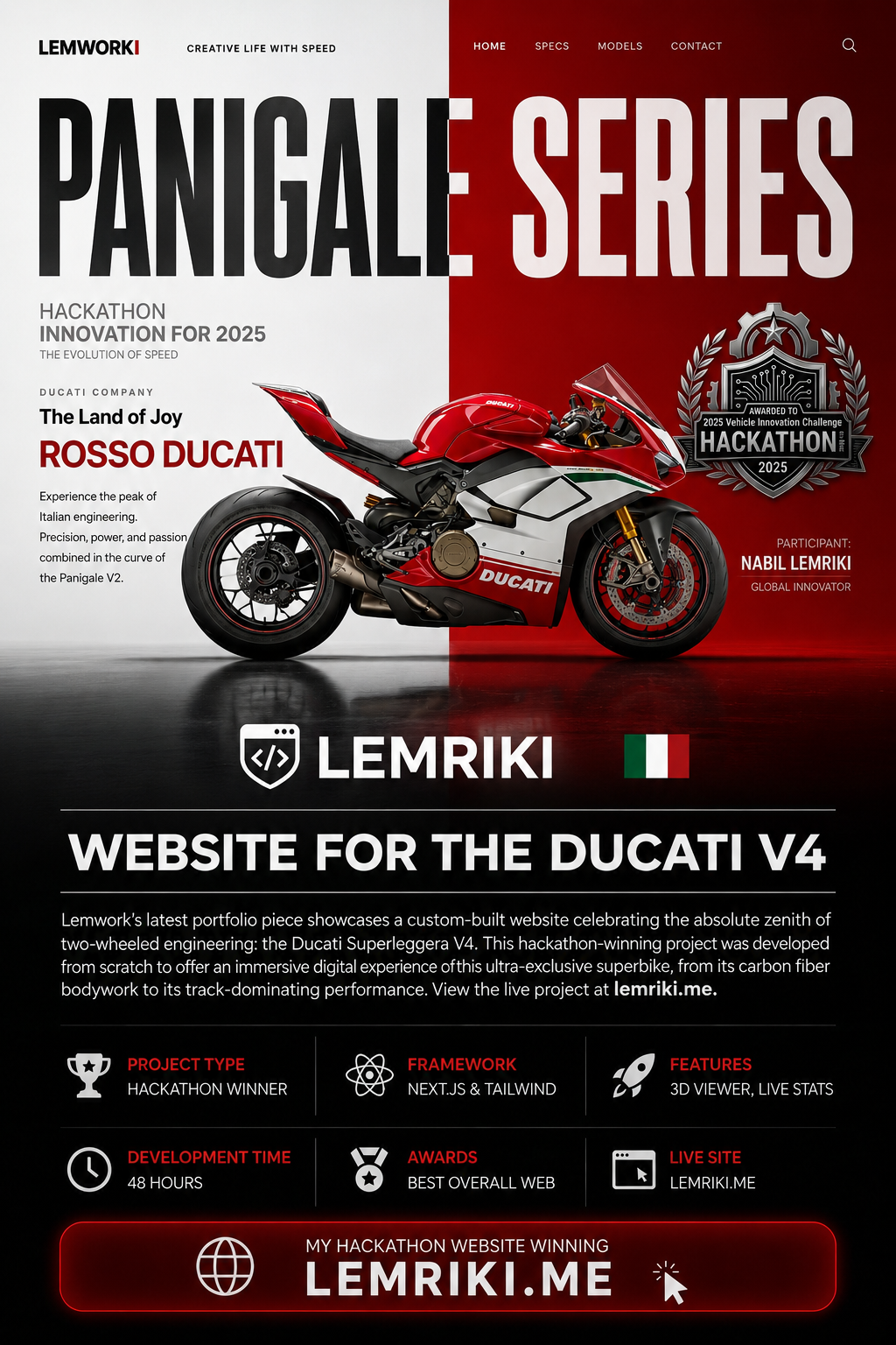 Lemriki Website for Ducati